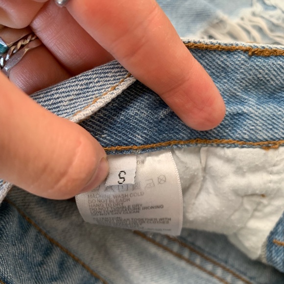 High Waisted Jean Shorts - Picture 3 of 3